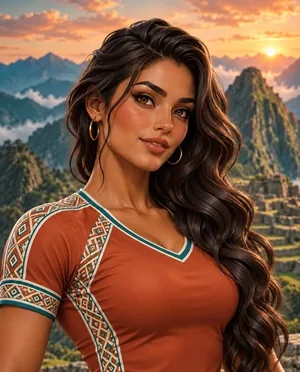 Retrato ilustrado de Milagros